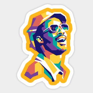 Stevie Wonder WPAP Limit Color Sticker